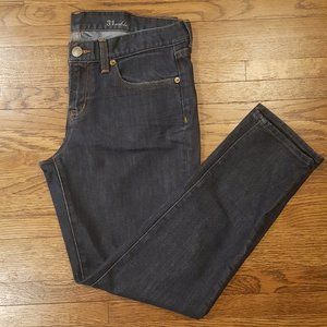 J Crew Toothpick Dark Wash Jeans Size 31